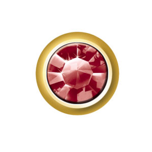 JANUARY - GARNET (GOLD EAR STUDS)