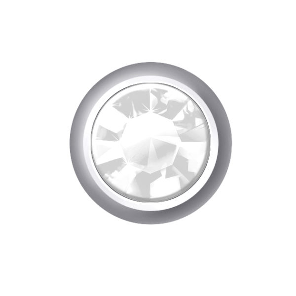 APRIL - DIAMOND (SILVER EAR STUDS)
