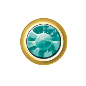 MAY - EMERALD (GOLD EAR STUDS)