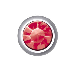 JULY - RUBY (MINI SILVER EAR STUDS)