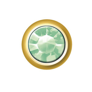 AUGUST - PERIDOT (GOLD EAR STUDS)