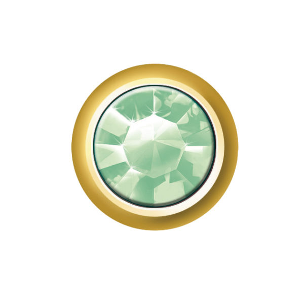 AUGUST - PERIDOT (GOLD EAR STUDS)