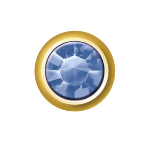 SEPTEMBER - SAPPHIRE (GOLD EAR STUDS)