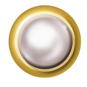 WHITE PEARL (GOLD  EAR STUDS)