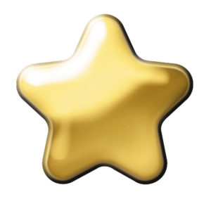 PLAIN STAR (GOLD SOLID EAR STUDS)