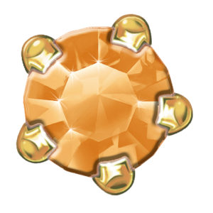 NOVEMBER - TOPAZ (GOLD CLAWSET  EAR STUDS)